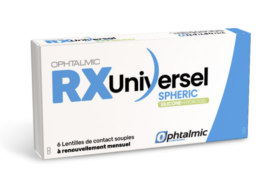 Ophtalmic RX Universel Spheric Silicone Hydrogel